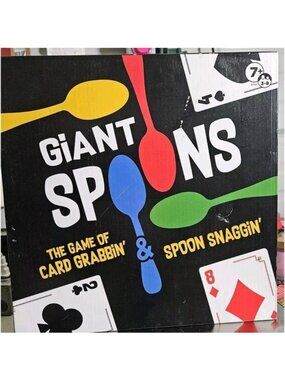 Giant Spoons Game For Card Grabbin & Spoon Snaggin Ages 7+ 3-8 Players Family Fu